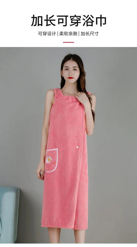 Cotton Wearable Bath Towel Wrap | by Anwer Fancy | Worldwide Shipping