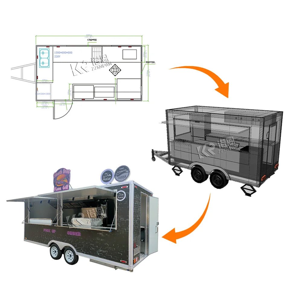 Custom Mobile Food Trailer | by Anwer Fancy | Worldwide Shipping