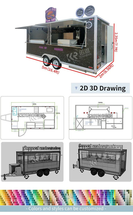 Custom Mobile Food Trailer | by Anwer Fancy | Worldwide Shipping