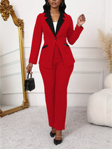 ColorMode™ – Color Block Blazer Set (Smart & Stylish, Everyday Power Look)