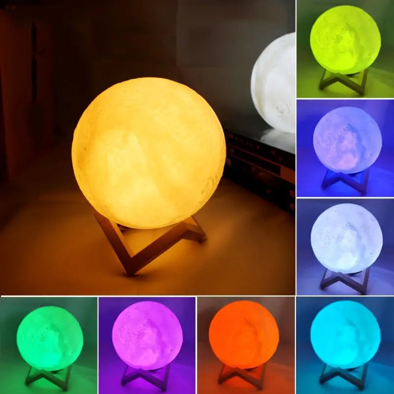 LED Moon Lamp] 16-Color LED
