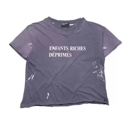 Distressed Letter Print Loose Fit T-Shirt | by Anwer Fancy | Worldwide Shipping