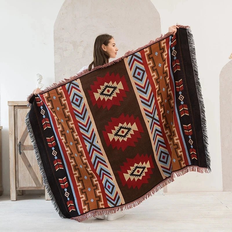 Ethnic Bohemian Blanket | by Anwer Fancy | Worldwide Shipping