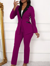 ColorMode™ – Color Block Blazer Set (Smart & Stylish, Everyday Power Look)