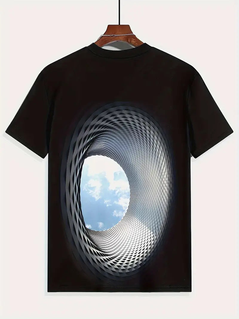 Men'S 3D Galaxy Print T-Shirt, Casual Short Sleeve