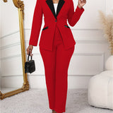 ColorMode™ – Color Block Blazer Set (Smart & Stylish, Everyday Power Look)