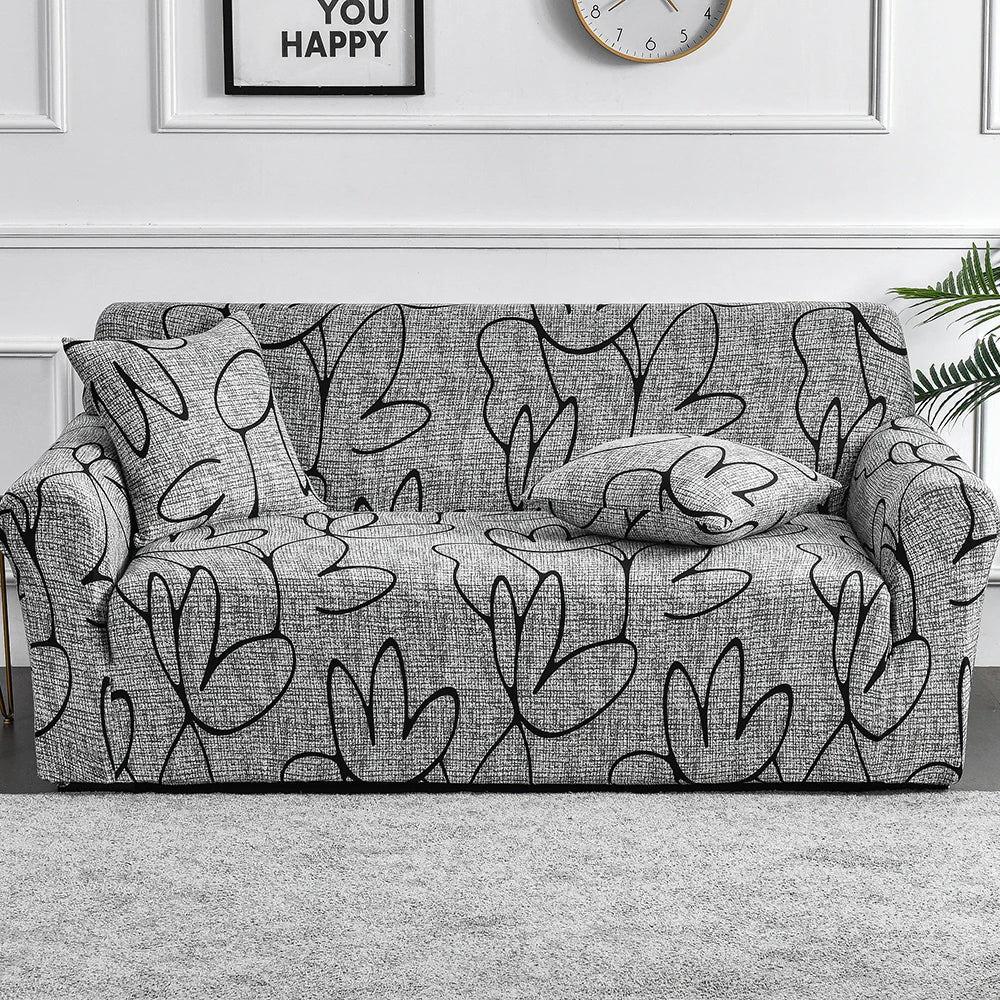 Flower Printed Elastic Sofa Cover | by Anwer Fancy | Worldwide Shipping