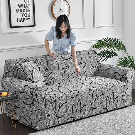 Flower Printed Elastic Sofa Cover | by Anwer Fancy | Worldwide Shipping