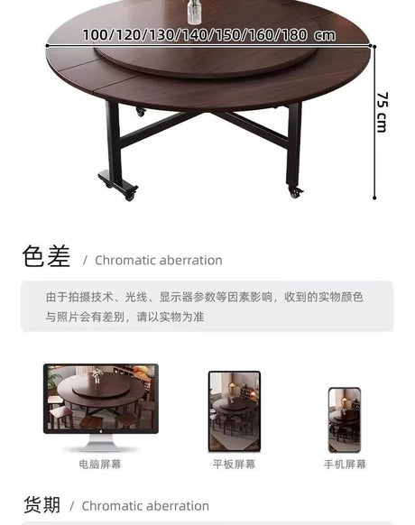 Foldable Round Dining Table | by Anwer Fancy | Worldwide Shipping