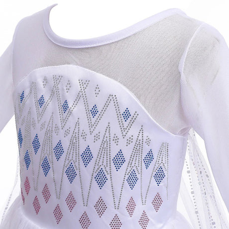 Girls Snow Queen Princess Costume | by Anwer Fancy | Worldwide Shipping