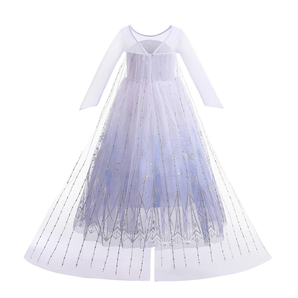 Girls Snow Queen Princess Costume | by Anwer Fancy | Worldwide Shipping