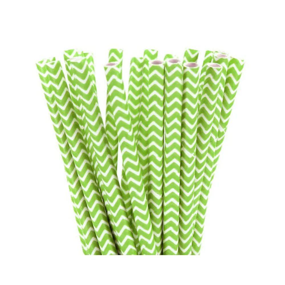 Grass Green Paper Straws (25pcs) | by Anwer Fancy | Worldwide Shipping