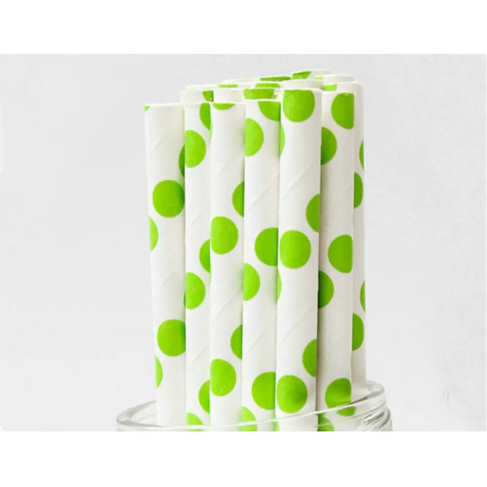 Grass Green Paper Straws (25pcs) | by Anwer Fancy | Worldwide Shipping