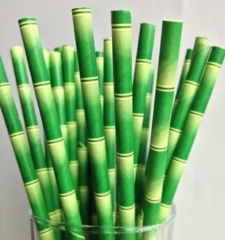 Grass Green Paper Straws (25pcs) | by Anwer Fancy | Worldwide Shipping
