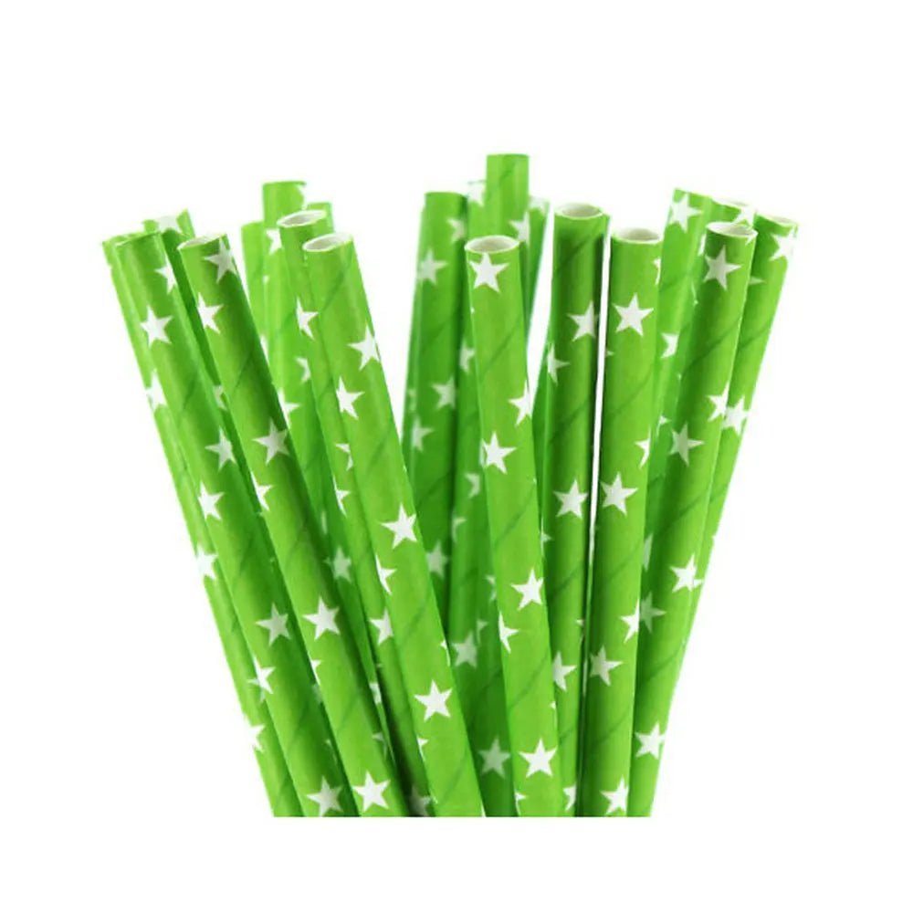 Grass Green Paper Straws (25pcs) | by Anwer Fancy | Worldwide Shipping