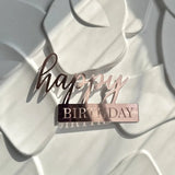 Happy Birthday Acrylic Cake Topper | by Anwer Fancy | Worldwide Shipping