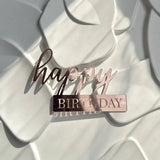 Happy Birthday Acrylic Cake Topper | by Anwer Fancy | Worldwide Shipping