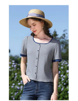 I Believe You Striped Women’s Knit Top | by Anwer Fancy | Worldwide Shipping