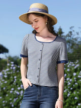 I Believe You Striped Women’s Knit Top | by Anwer Fancy | Worldwide Shipping