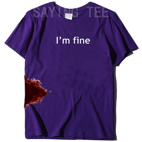 “I’m Fine” Funny Graphic T-Shirt | by Anwer Fancy | Worldwide Shipping