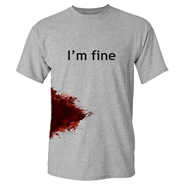 “I’m Fine” Funny Graphic T-Shirt | by Anwer Fancy | Worldwide Shipping