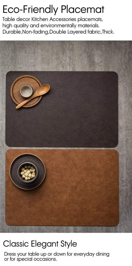 Leather Placemats Set | by Anwer Fancy | Worldwide Shipping