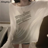 Loose Letter Print T-Shirt Women | by Anwer Fancy | Worldwide Shipping