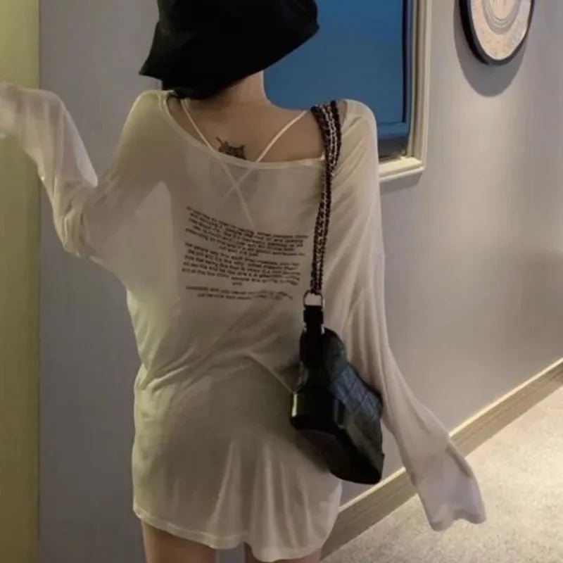 Loose Letter Print T-Shirt Women | by Anwer Fancy | Worldwide Shipping