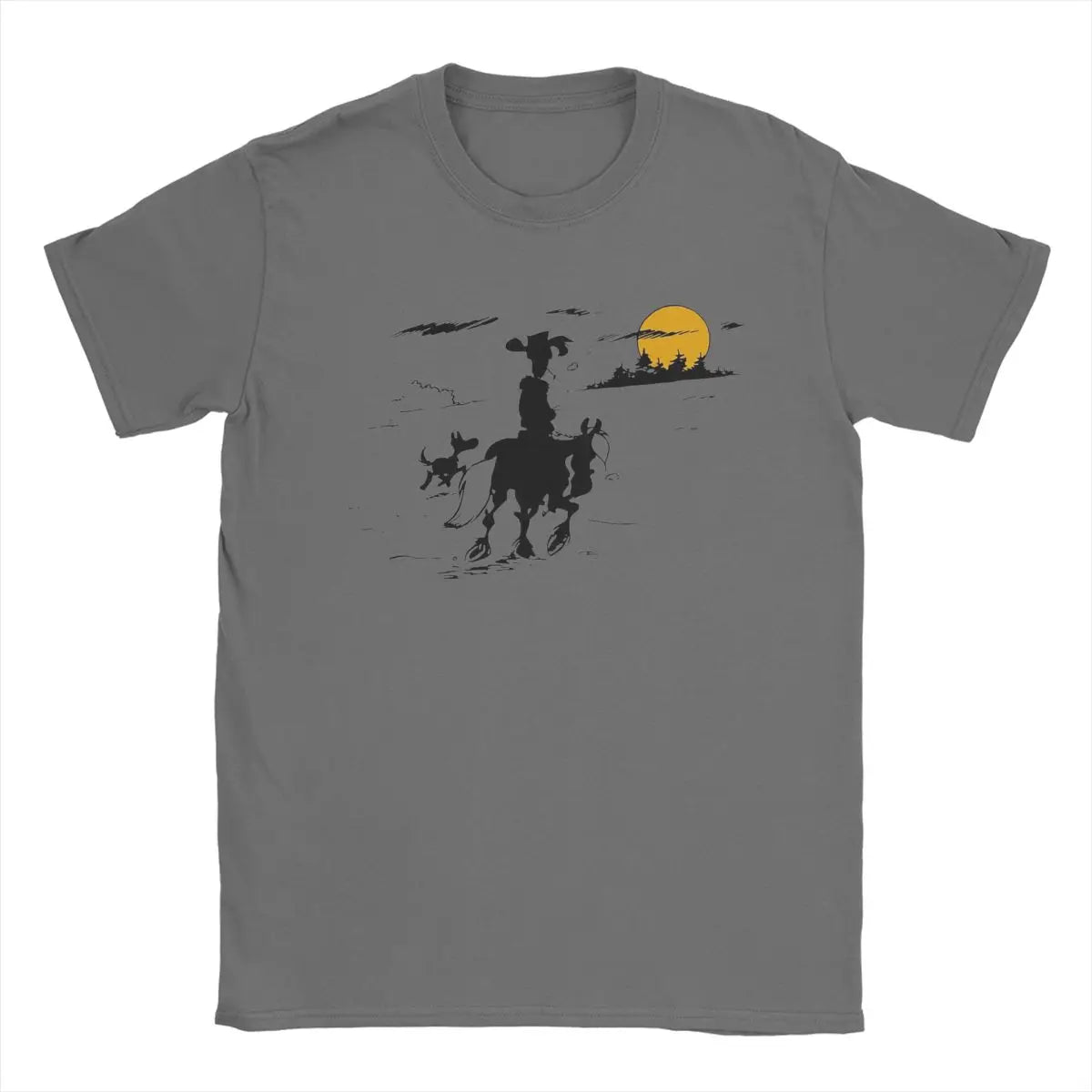 Lucky Luke Cartoon T-Shirt | by Anwer Fancy | Worldwide Shipping