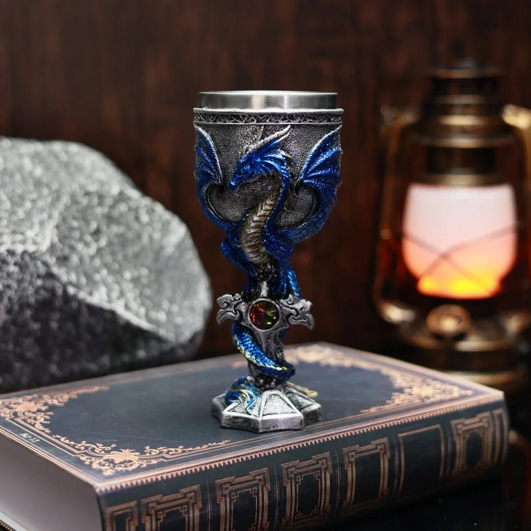 Medieval Dragon Goblet Wine Glass | by Anwer Fancy | Worldwide Shipping