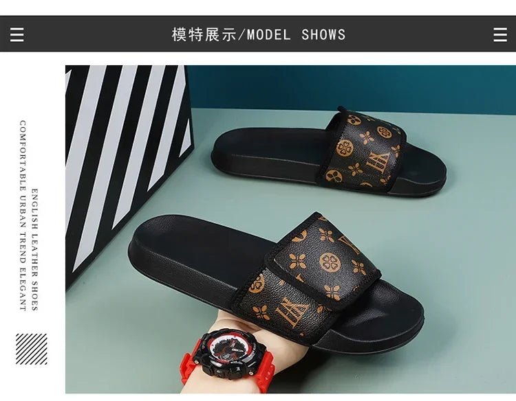 Men Genuine Leather Summer Sandals Slippers | by Anwer Fancy | Worldwide Shipping