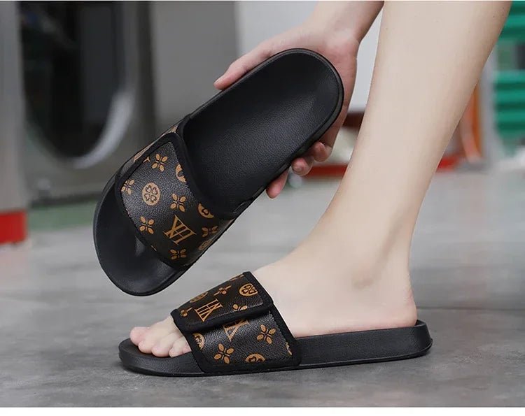 Men Genuine Leather Summer Sandals Slippers | by Anwer Fancy | Worldwide Shipping