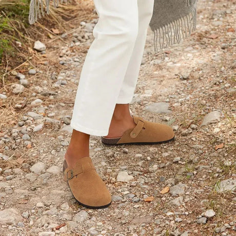 Men Suede Cork Mules | by Anwer Fancy | Worldwide Shipping