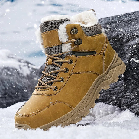 Men’s 2025 Thick Plush Mountain Snow Boots | Men's Snow Boots by Anwer Fancy | Worldwide Shipping