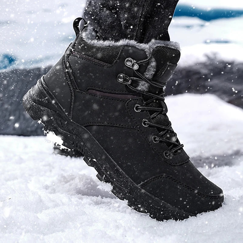 Men’s 2025 Thick Plush Mountain Snow Boots | Men's Snow Boots by Anwer Fancy | Worldwide Shipping