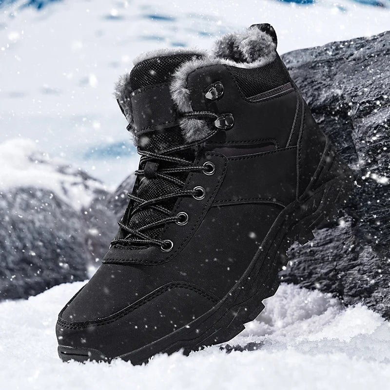 Men’s 2025 Thick Plush Mountain Snow Boots | Men's Snow Boots by Anwer Fancy | Worldwide Shipping