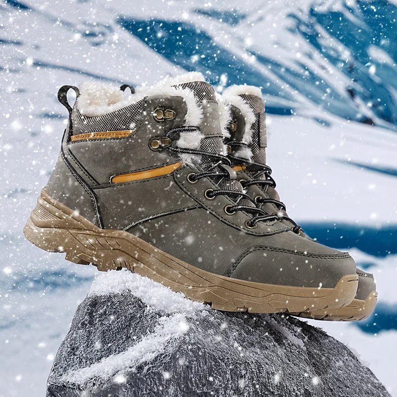 Men’s 2025 Thick Plush Mountain Snow Boots | Men's Snow Boots by Anwer Fancy | Worldwide Shipping