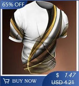 Men’s 3D Stripe Crewneck T-Shirt | by Anwer Fancy | Worldwide Shipping