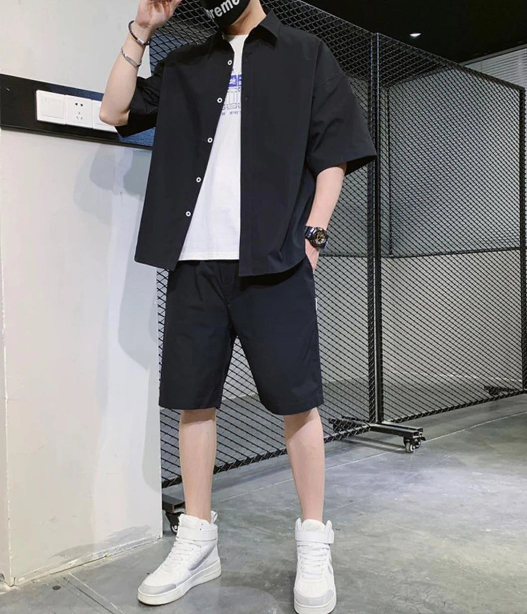 Men’s Black Plain Tracksuit Set | by Anwer Fancy | Worldwide Shipping