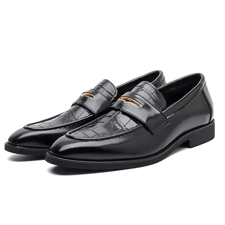 Men’s Black PU Leather Loafers | Men's Loafers & Slip - Ons by Anwer Fancy | Worldwide Shipping