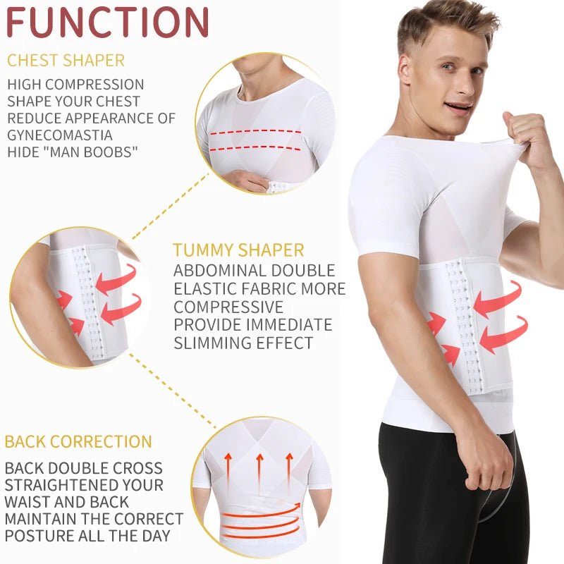 Men’s Body Shaper Compression Shirt | by Anwer Fancy | Worldwide Shipping