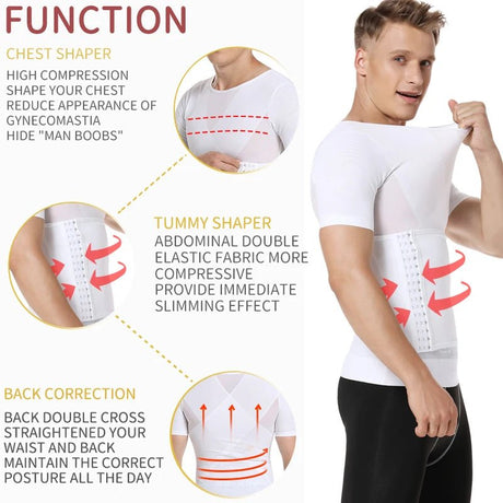 Men’s Body Shaper Compression Shirt | by Anwer Fancy | Worldwide Shipping