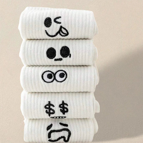 Men’s Cartoon Expression Socks (5/10/20 Pairs) | Men's Socks & Hosiery by Anwer Fancy | Worldwide Shipping