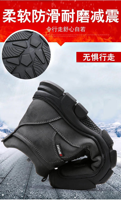 Men’s Christmas Sheepskin Snow Shoes | Men's Snow Boots by Anwer Fancy | Worldwide Shipping