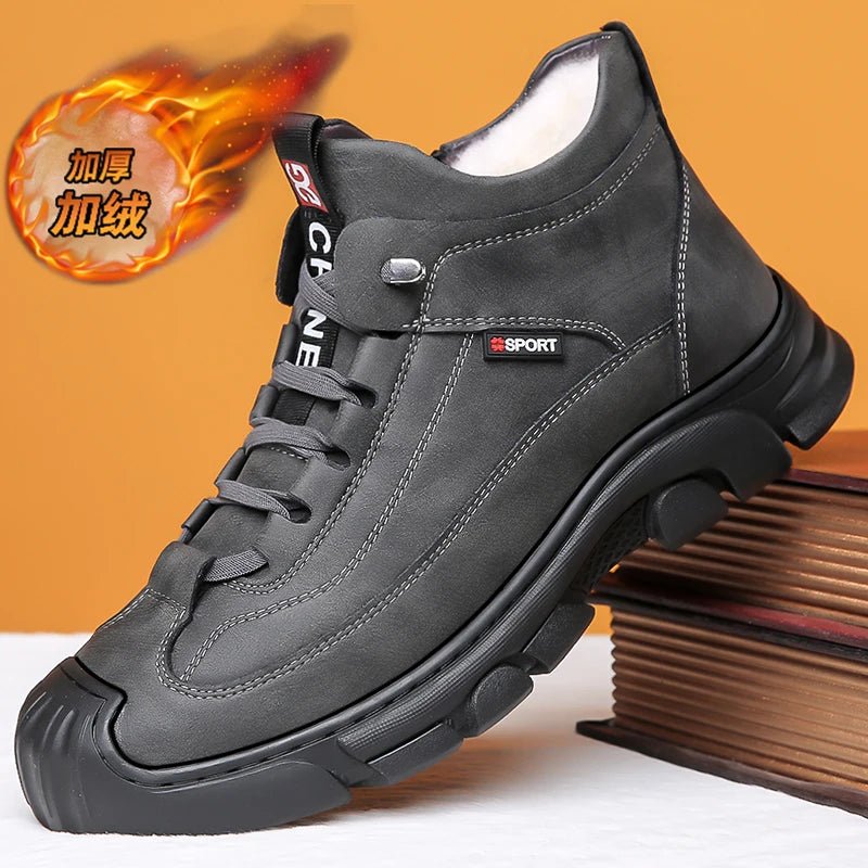 Men’s Christmas Sheepskin Snow Shoes | Men's Snow Boots by Anwer Fancy | Worldwide Shipping