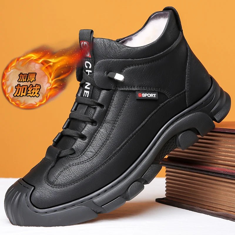 Men’s Christmas Sheepskin Snow Shoes | Men's Snow Boots by Anwer Fancy | Worldwide Shipping