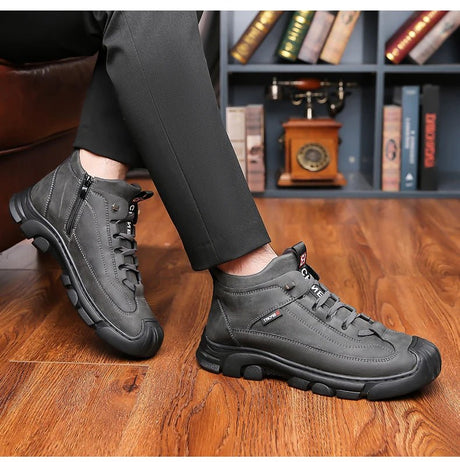 Men’s Christmas Sheepskin Snow Shoes | Men's Snow Boots by Anwer Fancy | Worldwide Shipping