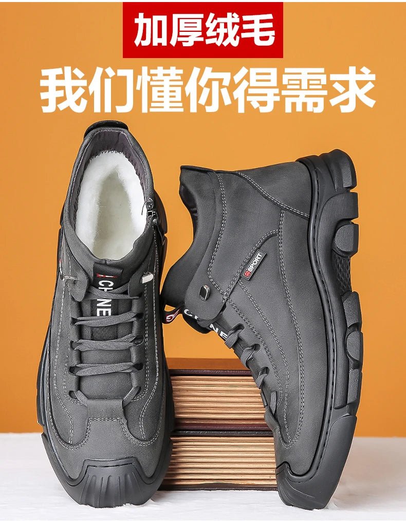 Men’s Christmas Sheepskin Snow Shoes | Men's Snow Boots by Anwer Fancy | Worldwide Shipping