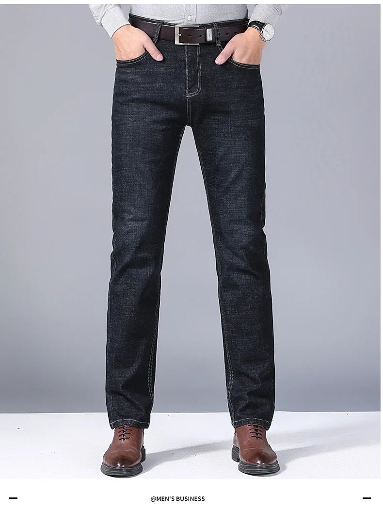 Men’s Classic Black Biker Jeans | Men's Jeans by Anwer Fancy | Worldwide Shipping