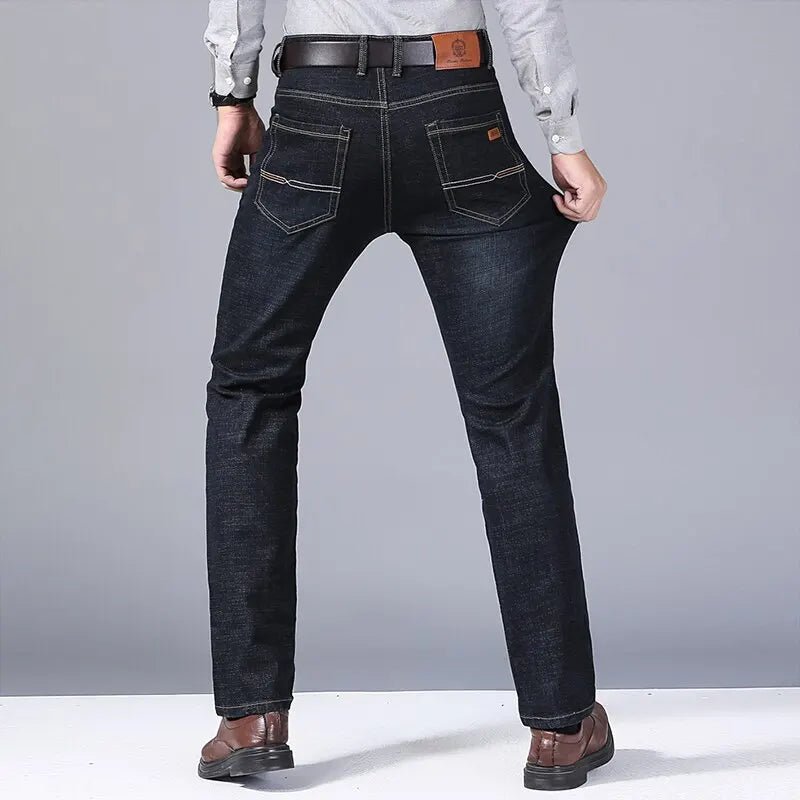 Men’s Classic Black Biker Jeans | Men's Jeans by Anwer Fancy | Worldwide Shipping